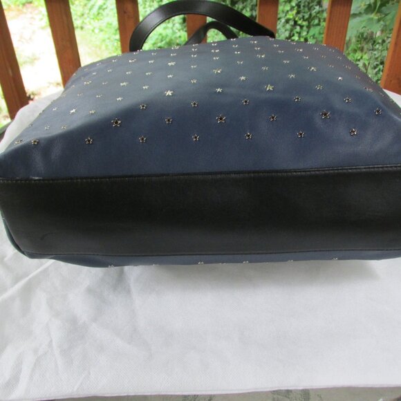 Jimmy Choo Star Studded Pimlico Leather Colorblock Tote & Wallet - Picture 3 of 11